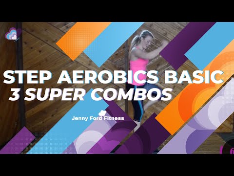 Step Aerobics Basic with 3 SUPER Combos | Sweaty Fitness Step Training Calorie Burn | 45 Min |
