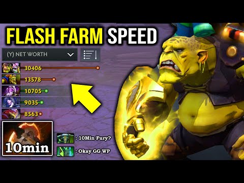 How to Crazy Flash Farm & Jungle Alchemist 10Min Battle Fury | UNREAL 3x Time Enemy Gold 1135 GPM
