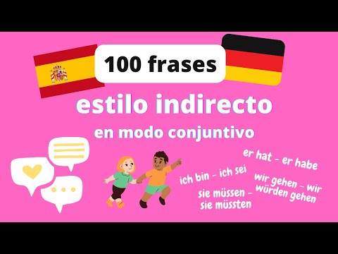 INDIREKTE REDE 💓 Konjunktiv I + II alemán español texto música aprende rápido mientras duermes B1 B2