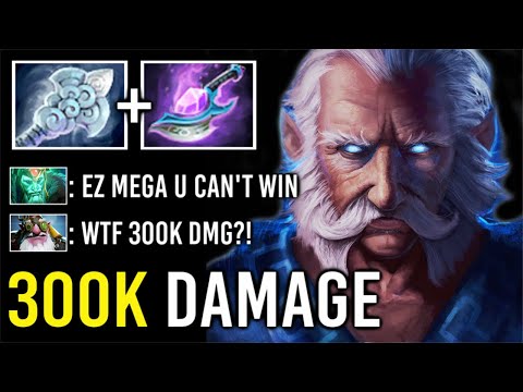 NEW WORLD RECORD 300K DMG in 74 Min 7.28 Wind Waker Arcane Blink Zeus Mega Comeback Imba Meta Dota 2