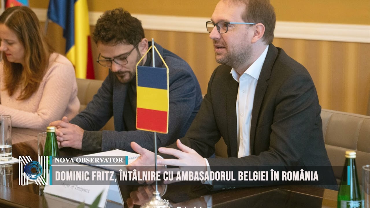 Dominic Fritz, întâlnire cu Ambasadorul Belgiei în România