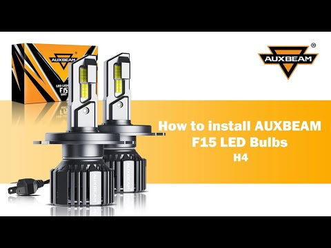 How to install H4 LED Headlight Bulbs Auxbeam® F15 Series