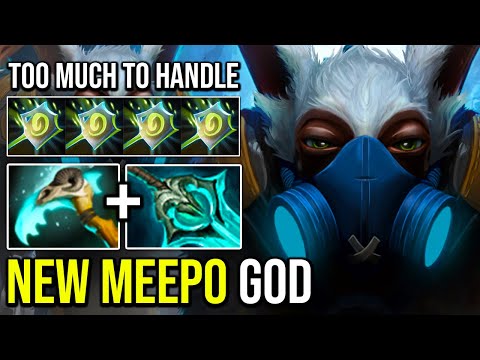 New Meepo God Nobody is Strong Enough to Handle with 7.35 Mega Meepo Dota 2