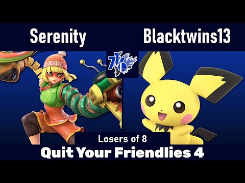 QYF4 | Serenity (Min Min) vs Blacktwins13 (Pichu) | Losers of 8 | SSBU Ultimate Tournament