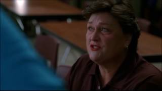 Glee - Beiste tells Sue and Coach Roz the truth about Cooter hitting her 3x18