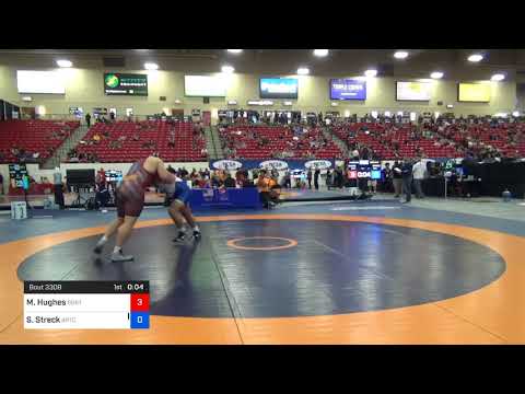 2018 Marine Corps US Open/Senior Men's Freestyle 125 Con 8 #1 - Michael Hughes (BGRTC) Vs. Shawn S