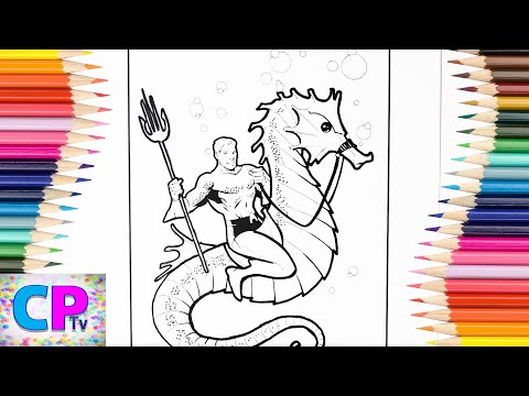 Aquaman Coloring Pages ,How to Color Aquaman Coloring Pages Tv,Superhero Under the Water