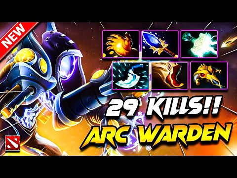 29 Kills ARC WARDEN DOTA 2 Gameplay | Dota 2 ARC WARDEN Gameplay | ARC WARDEN Carry Build 7.40