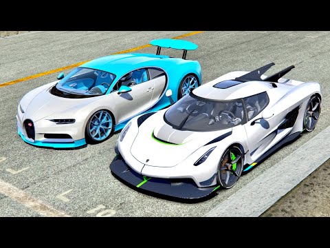 Koenigsegg Jesko Absolut vs Bugatti Chiron - Old Monza
