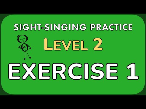 Sight singing practice: Level 2, Exercise 1