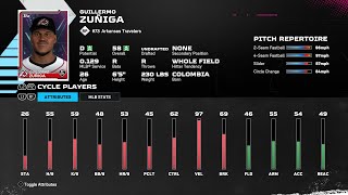 【MLBTheShow25Stats/メジャーリーグ選手能力】Mariners2A 73 Guillermo Zuñiga SEA2A ギジェルモ・ズニガ選手