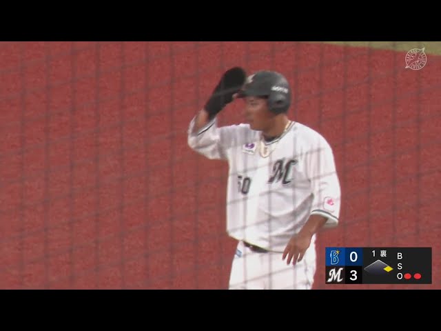 【ファーム】3連打!! マリーンズ・愛斗 ライトへの前に落ちるタイムリーヒットで追加点!! 2024年7月18日 千葉ロッテマリーンズ 対 横浜DeNAベイスターズ