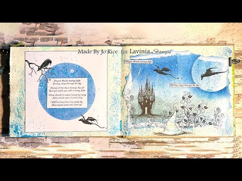 Adding Magical Dragons to the Journal by Jo Rice - A Lavinia Stamps Tutorial
