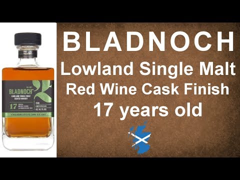 Bladnoch Red Wine Cask Finish 17 year old Lowland Single Malt Scotch Review #279 from WhiskyJason