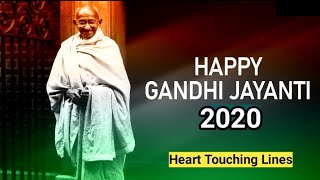 Gandhi jayanti WhatsApp status Happy Gandhi jayant