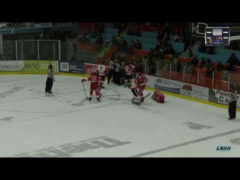 Christophe Losier plaque Danyck Calgaro dans le dos (5 minutes + Expulsion!) - 07-10-22