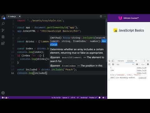 Ultimate Javascript Basics 52 Arrays In Depth Finding Array Elements
