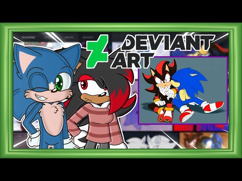 Movie Sonic & Shadina Visit Deviant Art - SHADINA KISSIES MOVIE SONIC?!?