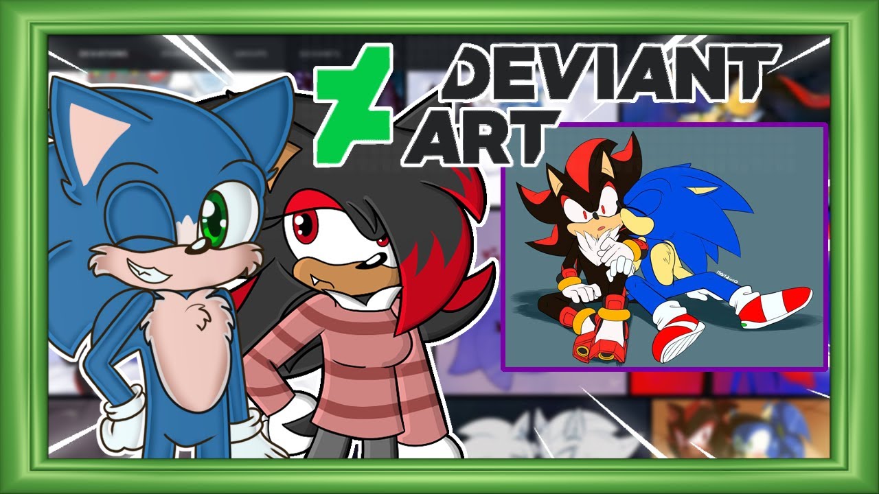 Movie Sonic & Shadina Visit Deviant Art - SHADINA KISSIES MOVIE SONIC?!?