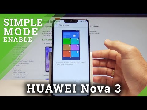 HUAWEI Nova 3 SIMPLE MODE / Enter & Quit Simple Mode