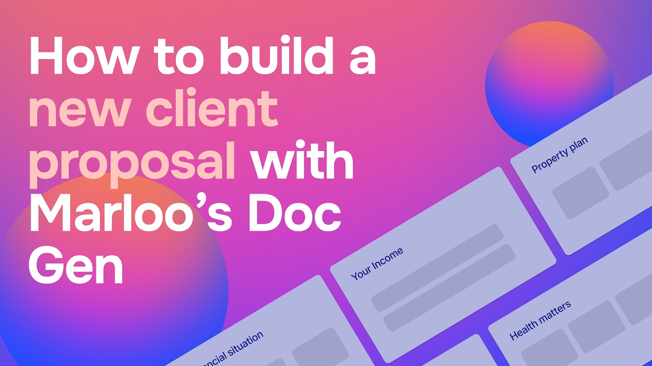 How to build a new client proposal with Marloo's document generation feature