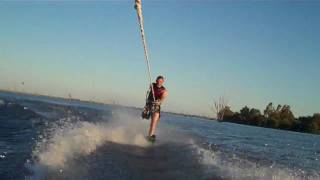 preview picture of video 'gimp on a slalom waterski 3. a/e arm a/k leg amputee drop off.wmv'