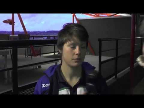 Adeline Médard après Anderlecht-Tirlemont le 10 01 2015
