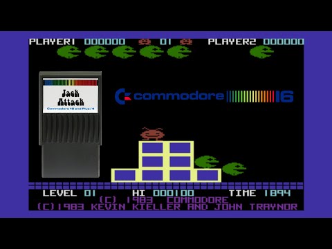 Jack Attack cartridge for Commodore 16, let's have fun!
