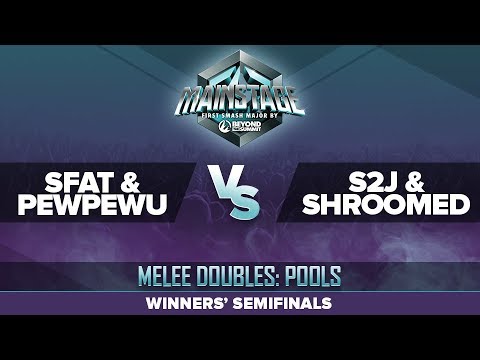 SFAT/PewPewU vs S2J/Shroomed - Winners' Semifinals: Melee Doubles Top 16 - Mainstage