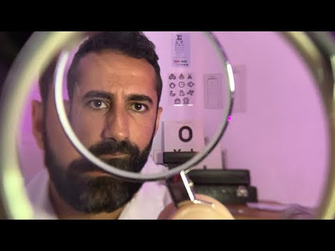ASMR: Lens 3 or 4? With or Without? (blurry to clear role play w Optometrist)