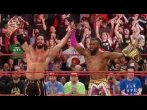 Setth Rollins vs kofi Kingston 8th April Monday night raw winner takes all match highlights