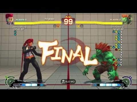 Wolfkrone [Viper] vs ShinDeon Z [Blanka] Biggt61RE [Dudley] SSF4 Endless Battle Matches - TRUE-HD