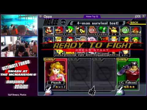 McMansion 6 - SSBM Bracket - Oppa (Peach) vs j00t (C.Falcon)