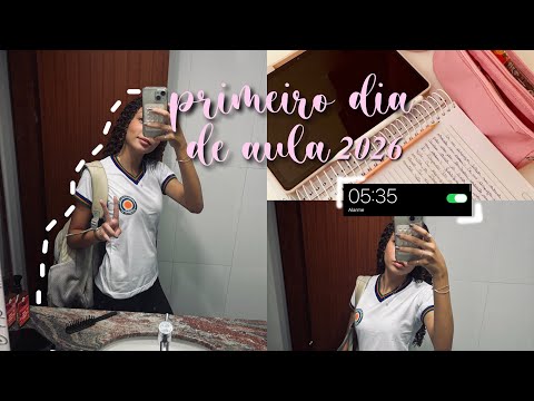 MEU PRIMEIRO DIA DE AULA 2026 📚 | vlog escolar 9º ano