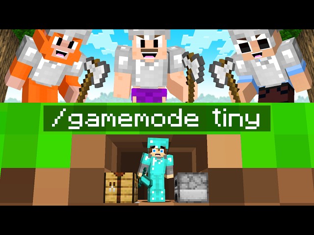 Minecraft Hunters vs Speedrunner, But I'm Secretly TINY! SDDEFAULT Thumbnail