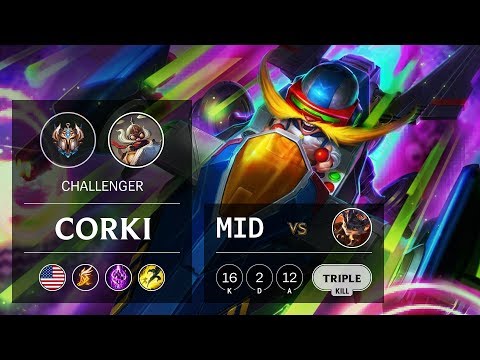 Corki Mid vs Rumble - NA Challenger Patch 9.13