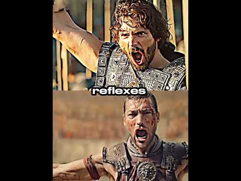 Hector of troy vs Spartacus #spartacus #troy #shorts #1v1 #sigma