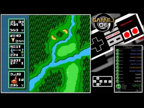 NES Open Tournament Golf - U.S. Course World Record 11:49.65