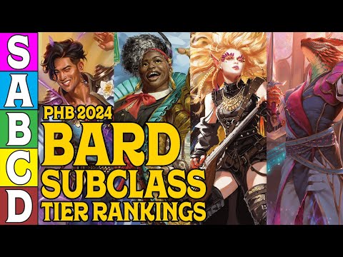 2024 Bard Subclass Tier Ranking for D&D 5e