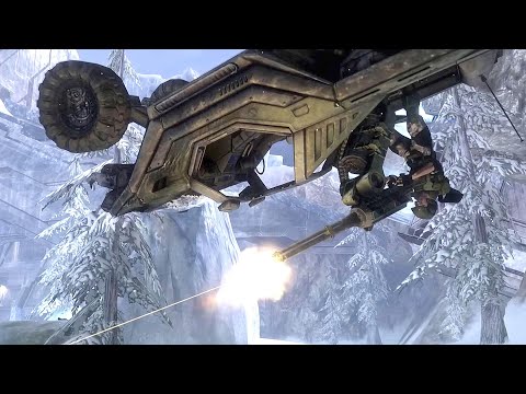 Covenant Attack the UNSC Base - HALO 3 NPC Wars #21
