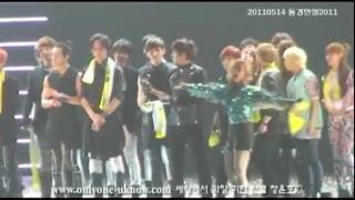 f(x) Luna hits 2AM Jinwoon on the pelvis! at Tokyo Legend 110515