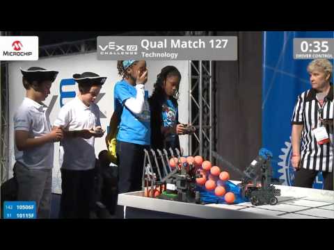VEX Worlds 2016 - VEXIQ Elementary School - Technology - Qual 127 (10506F 10115F) 54