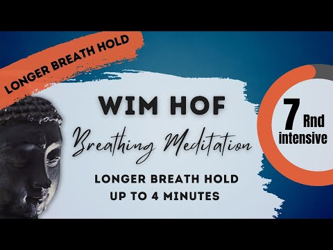 Wim Hof intensive breathing technique - longer breath holds I 7 rounds | exercise & meditation
