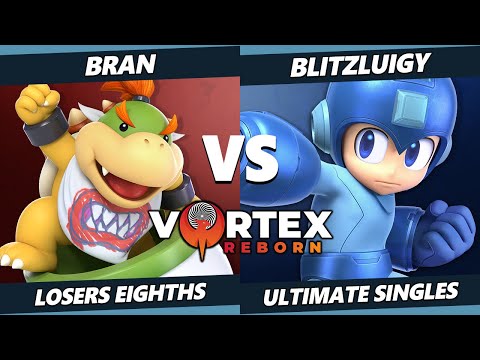 Vortex Legends 1 Top 8 - bran (Bowser Jr) Vs. BlitzLuigy (Mega Man) SSBU Ultimate Tournament