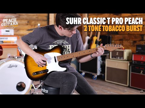 No Talking...Just Tones | Suhr Classic T Pro Peach LTD - 2 Tone Tobacco Burst - Roasted Maple Neck