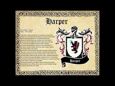 Harper Surname Family History and Coat of Arms