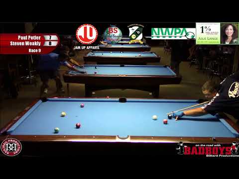 2019 Spokane 9-Ball Open Paul Potier vs Steven Weakly