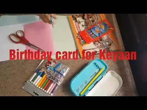 Happy Birthday | Birthday special lockdown card | diy 3D Birthday card for Keyaan