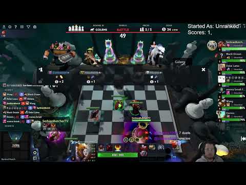 Preseason Game! Faceless 3 Cost! Dota Auto Chess!