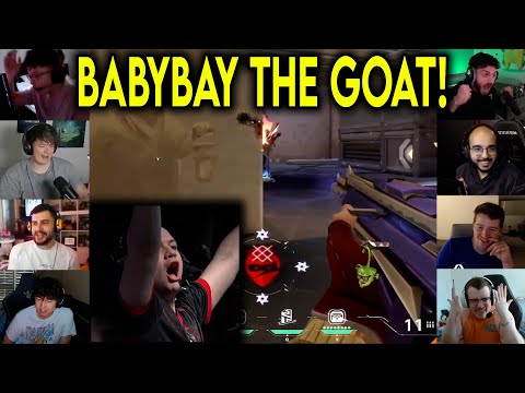 Valorant Streamers Reacts To G2 BABYBAY Insane 4k To CLUTCH Against C9 In VCT